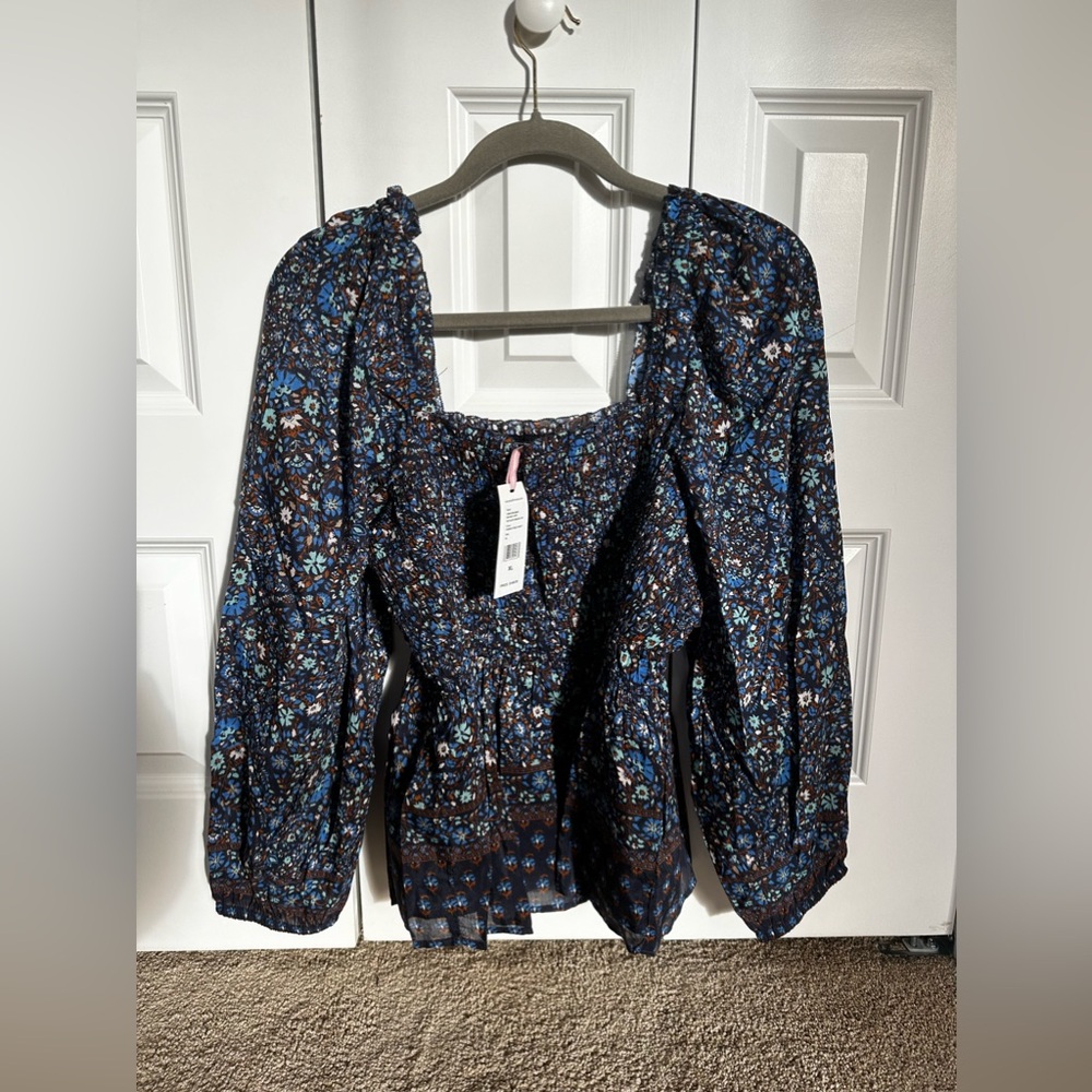 Vineyard Vines Women’s XL Fenwick Puff Sleeve Smocked Top - NWT